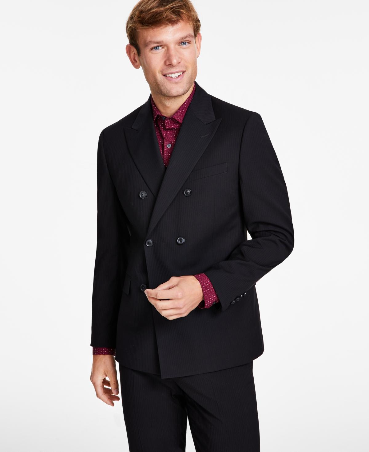 Alfani Mens Slim-Fit Double-Breasted Stripe Suit Jacket, Created for Macys Product Image