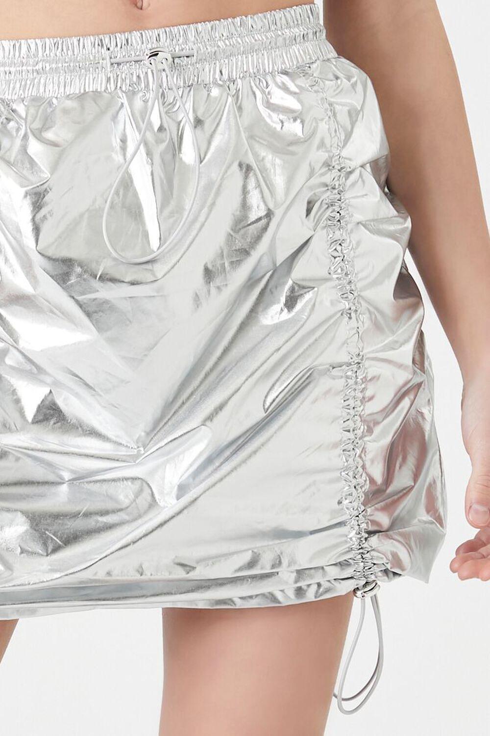 Metallic Drawstring Mini Skirt | Forever 21 Product Image