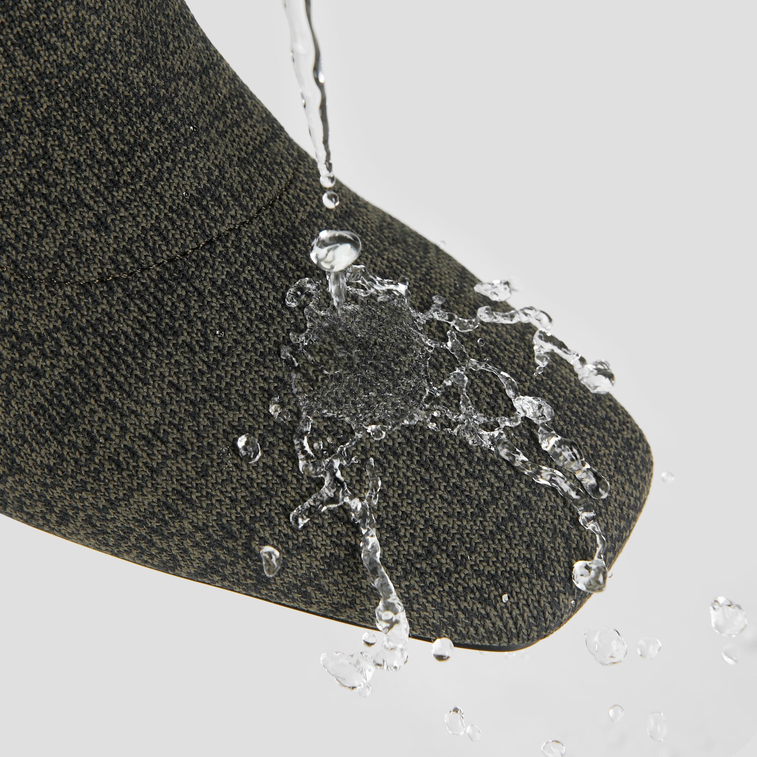 Square-Toe Water-Repellent Heeled Boots (Regina Pro) Product Image