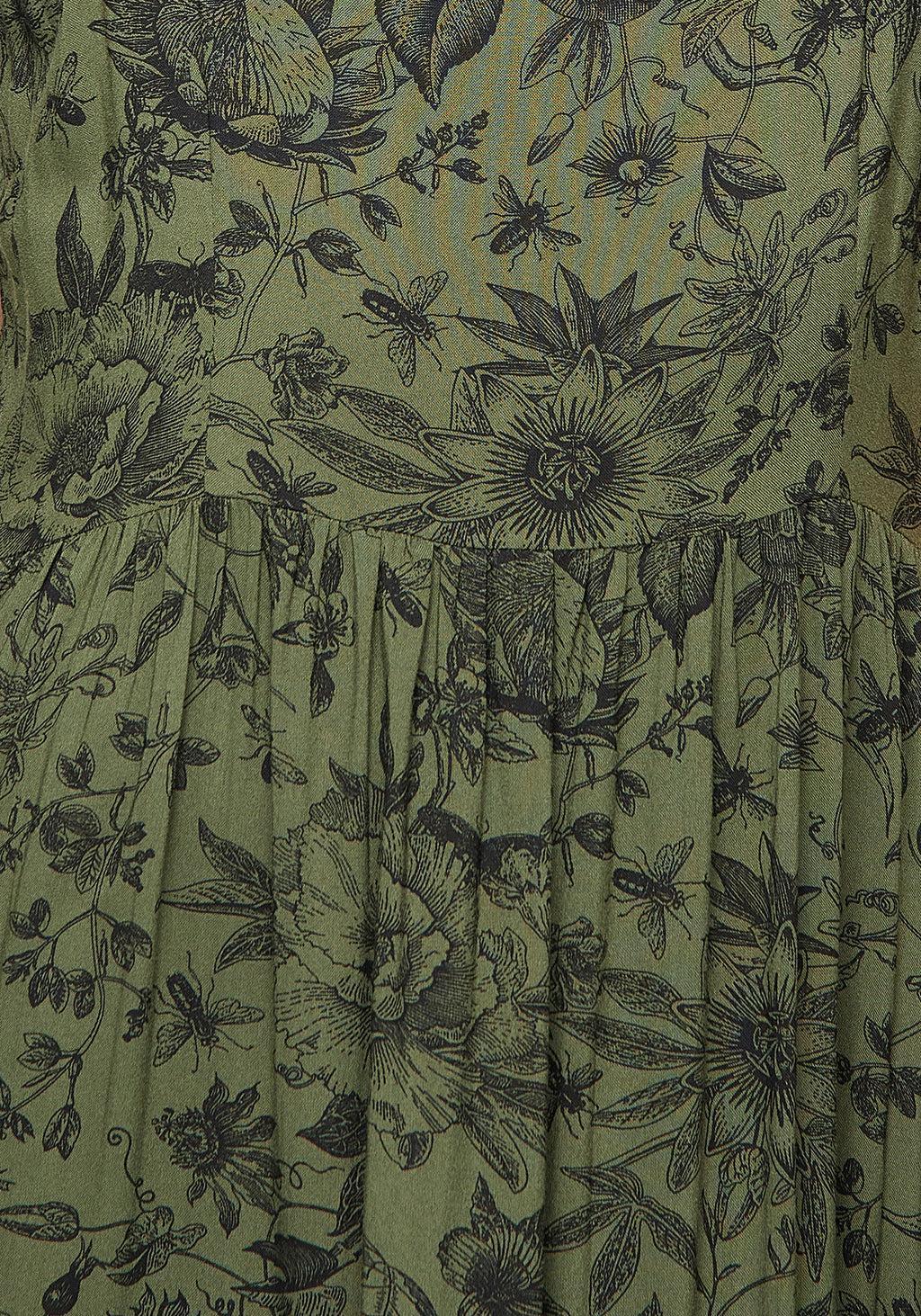 Meadowflowers Floral Print Tiered Midaxi Cami Dress Product Image