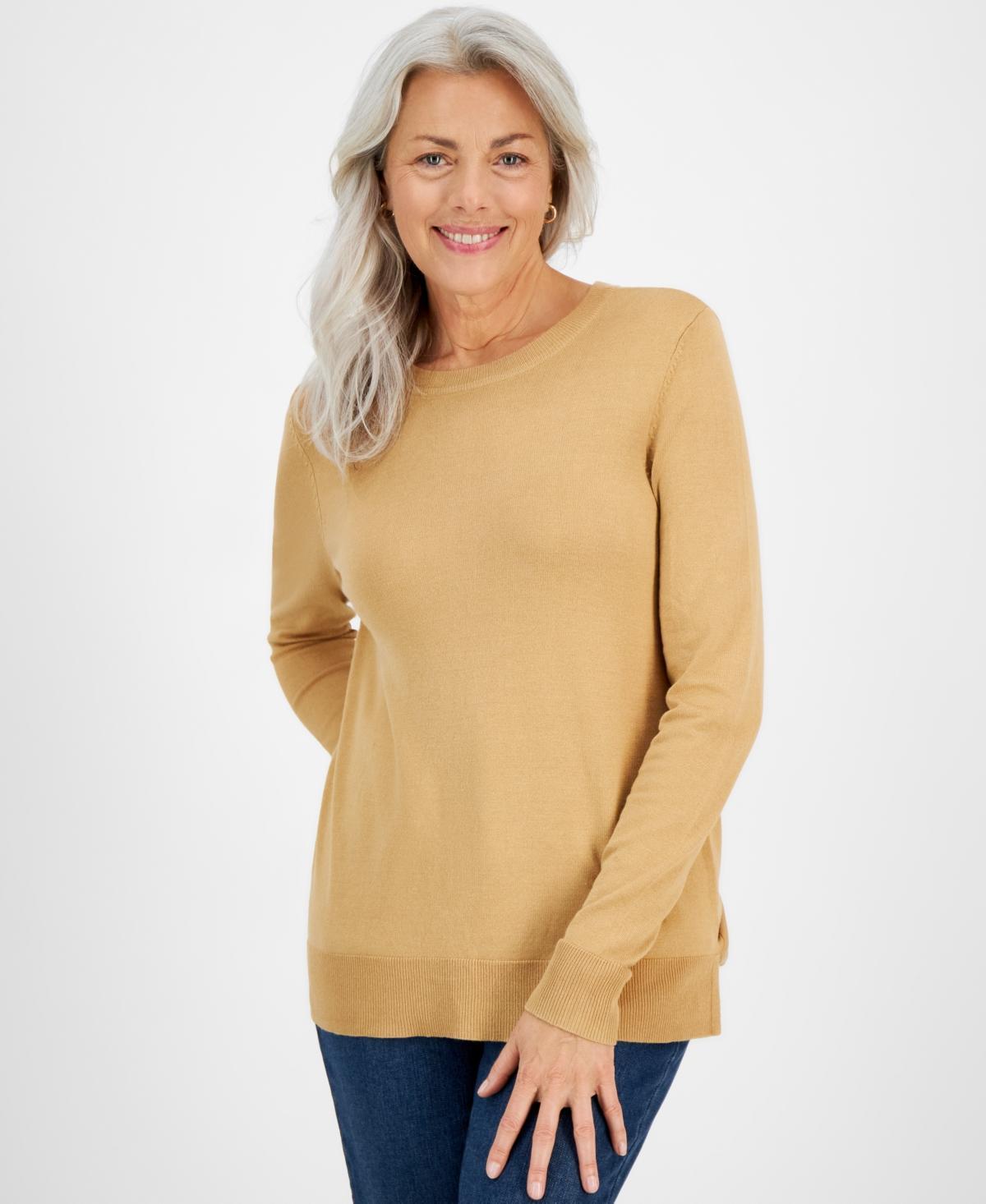 Style & Co Womens Long Sleeve Crewneck Sweater, Created for Macys Product Image