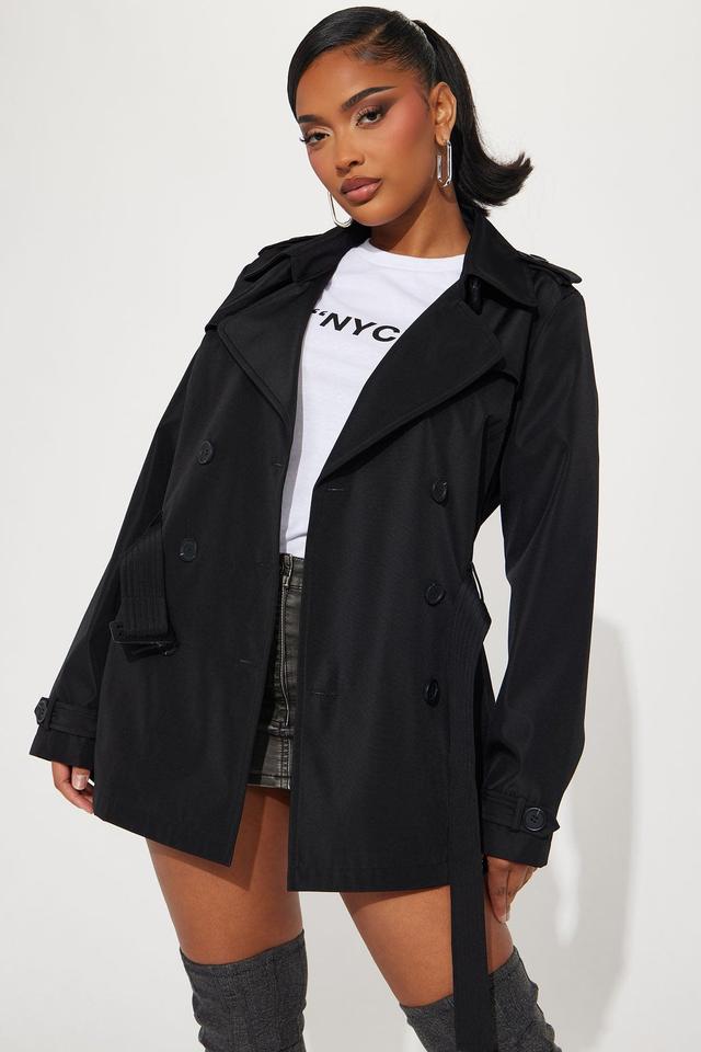 Mystery Women Coat - Black Product Image