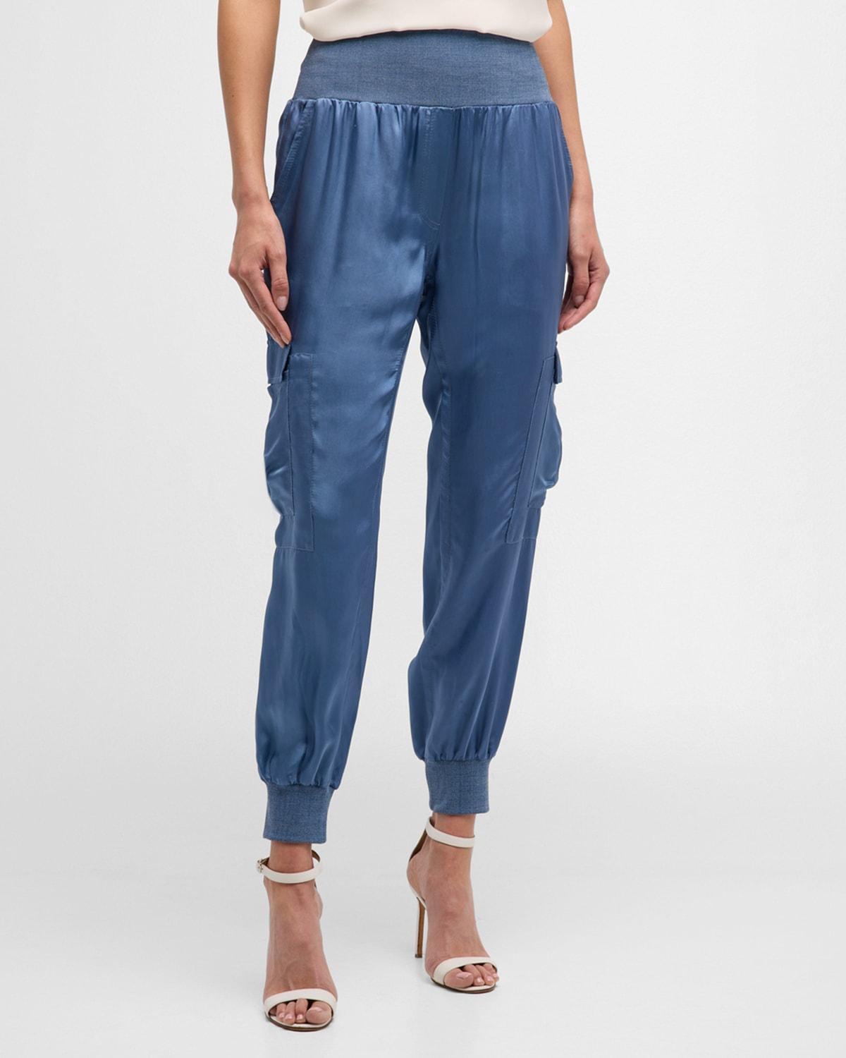 Tous Les Jours Giles Satin Jogger Pants Product Image