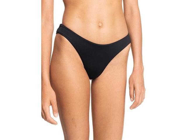 Roxy Solid Beach Classic Regular High Leg (Anthracite) Women's Swimwear Product Image