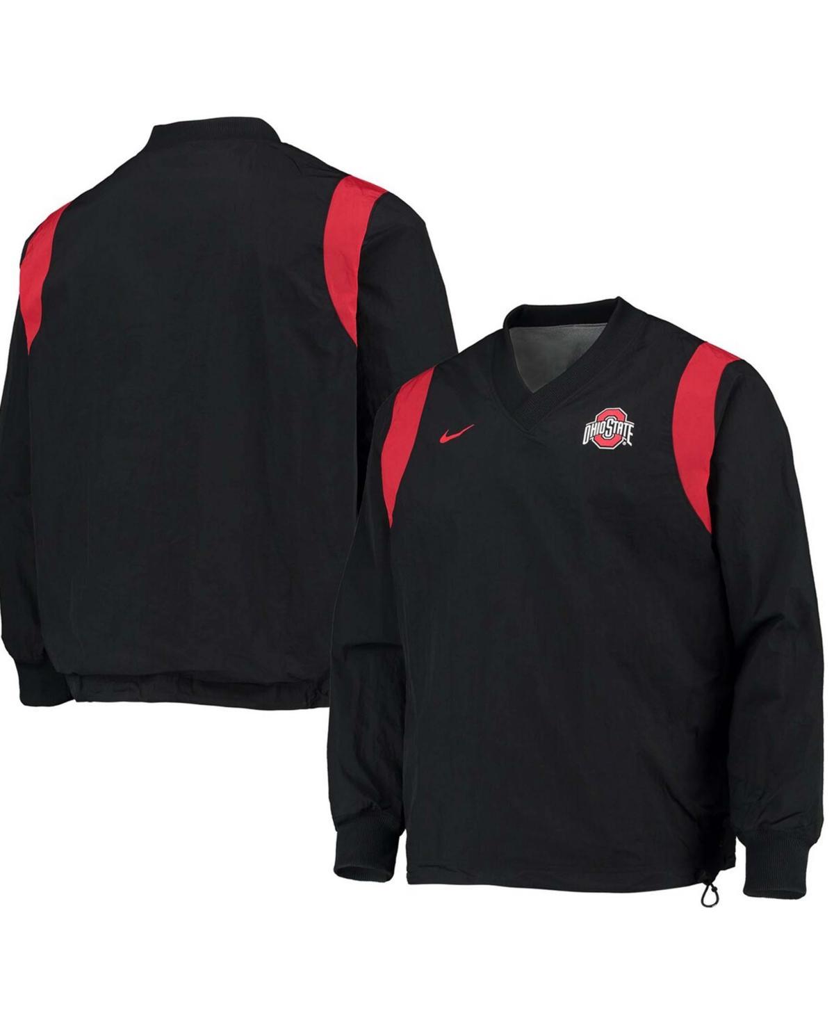 NIKE Black Ohio State Buckeyes Rev Pullover Windbreaker Jacket In Black,unvr Product Image