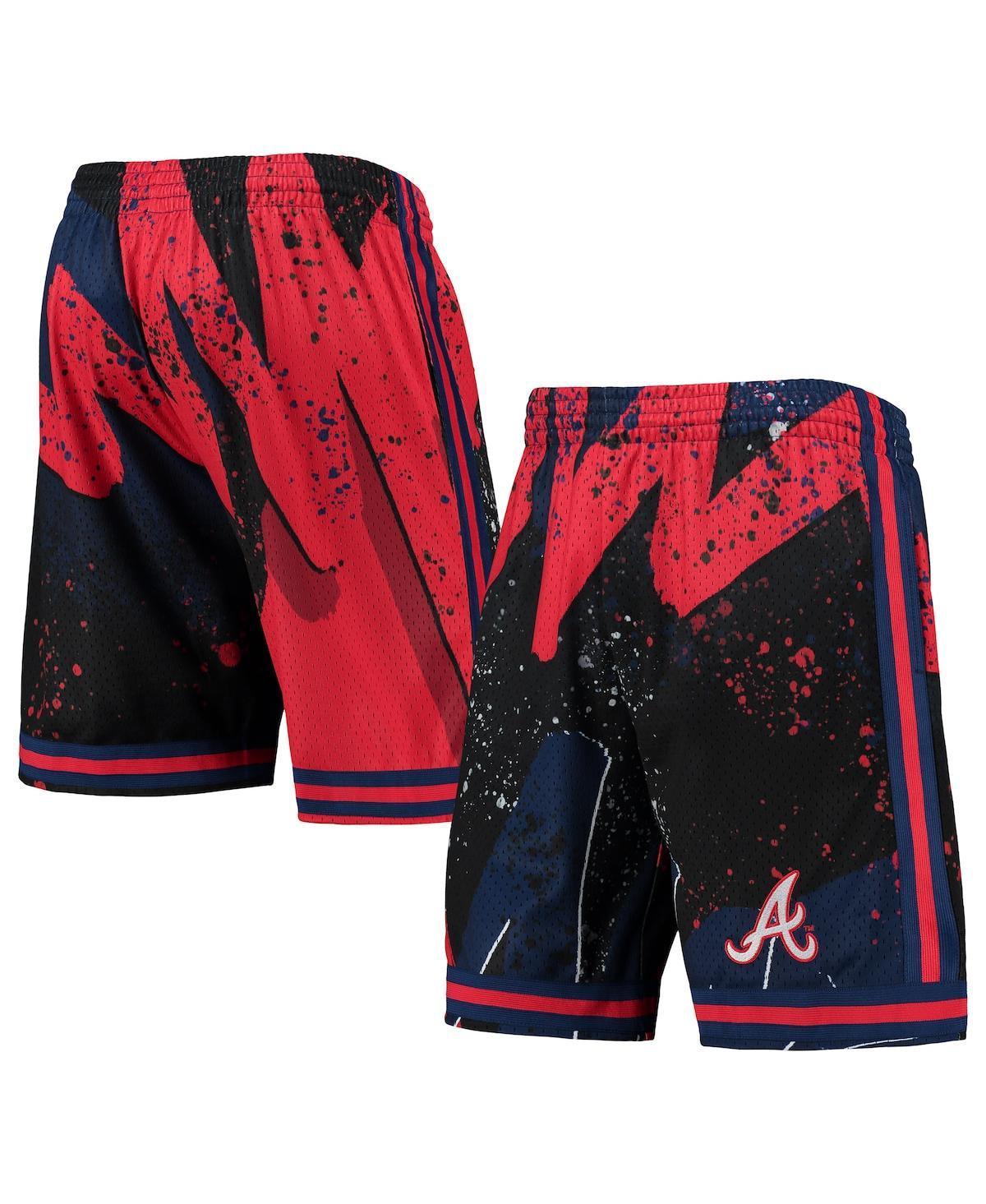 Mens Mitchell & Ness Red Atlanta Braves Hyper Hoops Shorts Product Image