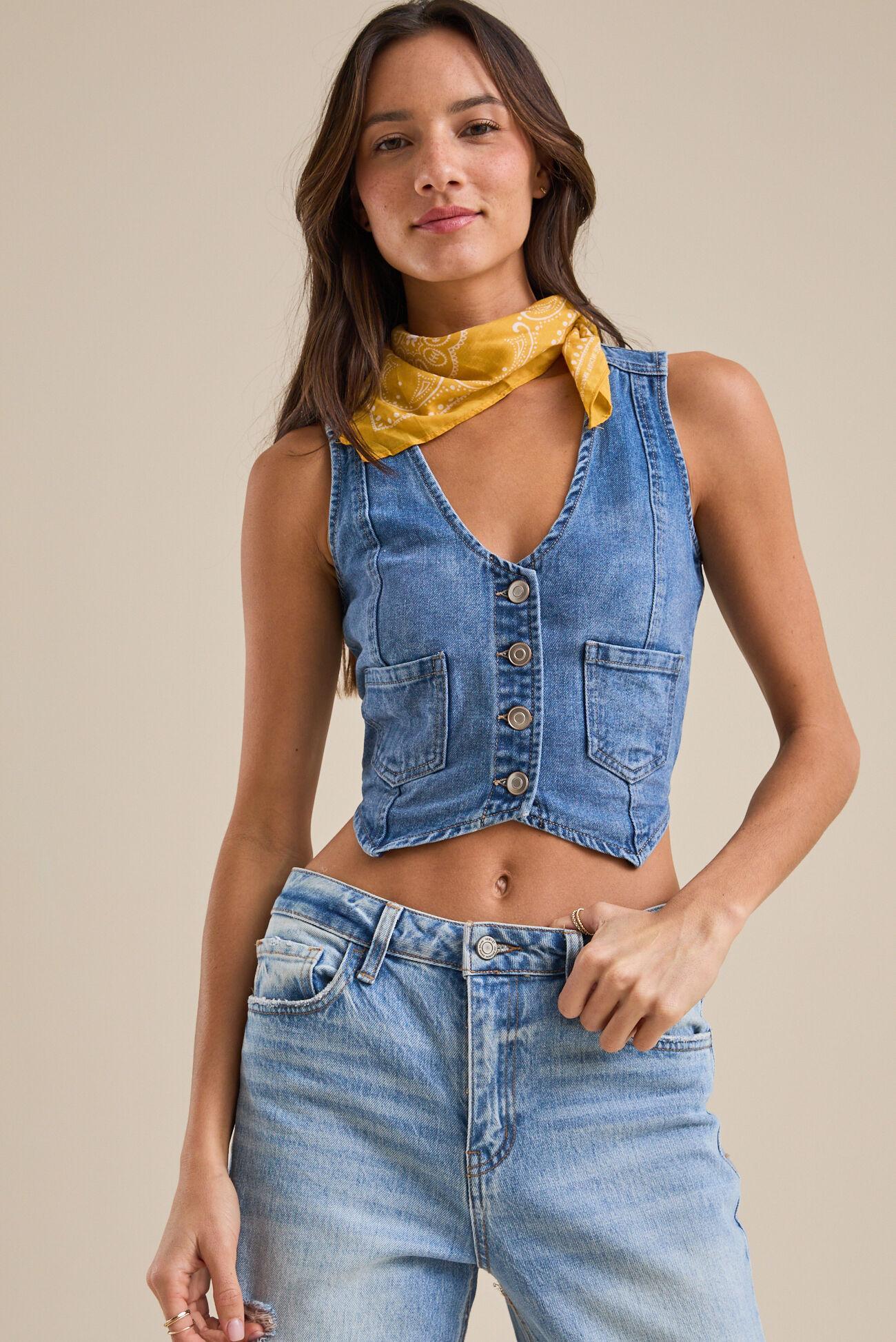 Harlee Denim Vest Product Image