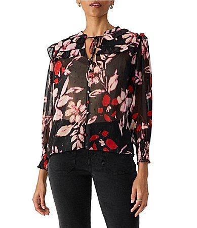 Sanctuary Winter Wish Blouse (Poinsettia) Women's Blouse Product Image