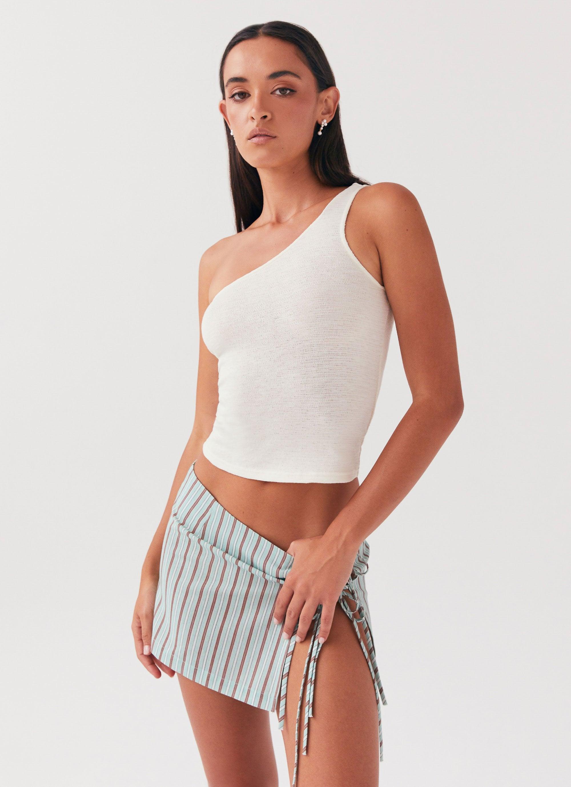 Summer Retreat Mini Skirt - Coastal Stripe Product Image