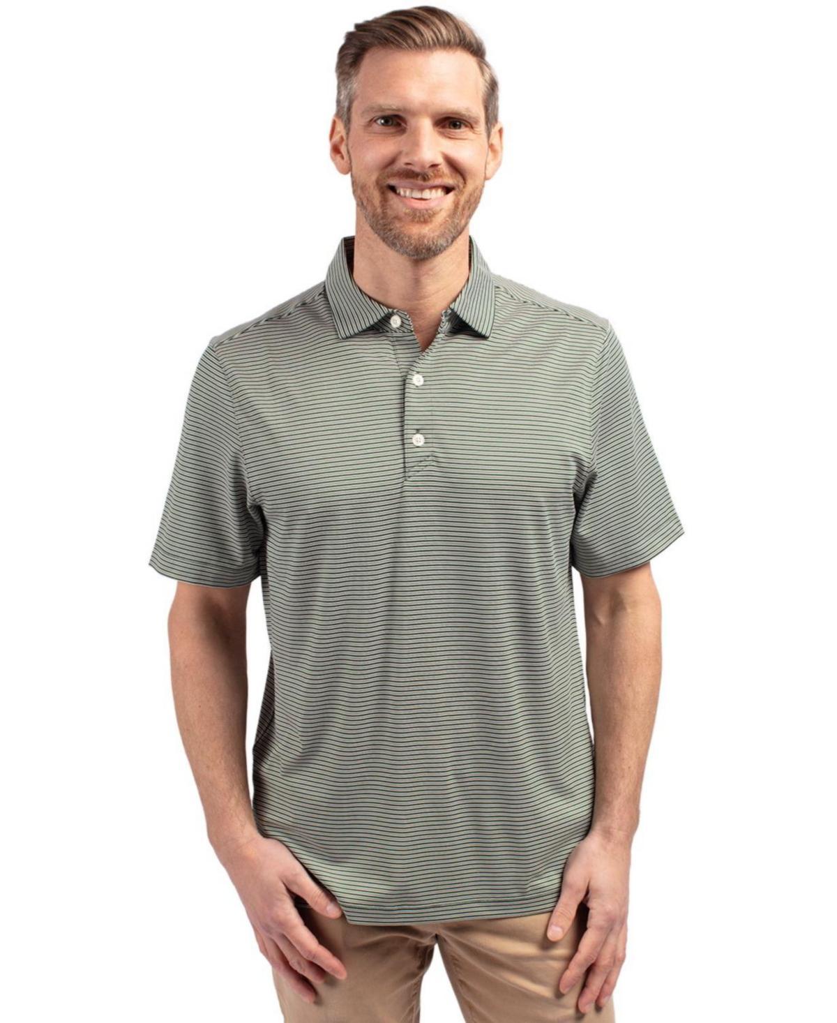 CutterBuck Mens Cutter & Buck Forge Eco Double Stripe Stretch Recycled Polo Shirt - Fresh mint Product Image