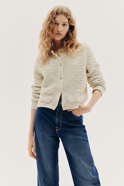 Textured-Knit Cardigan product image