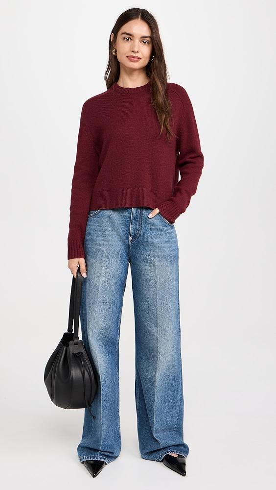 Theory Cropped Cashmere Pullover Sweater | Shopbop Product Image