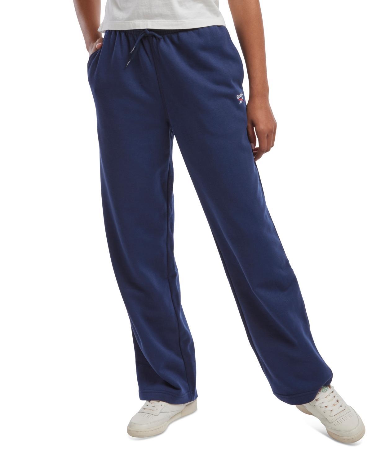 Reebok Womens Straight-Leg Fleece Sweatpants Product Image