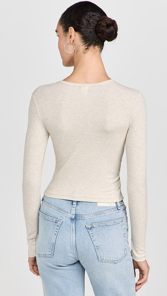 Leset Kelly Long Sleeve Snap Down Cardigan | Shopbop Product Image