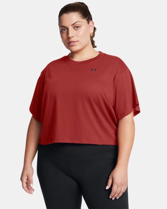 Womens UA Boxy Crop Logo Short Sleeve Product Image