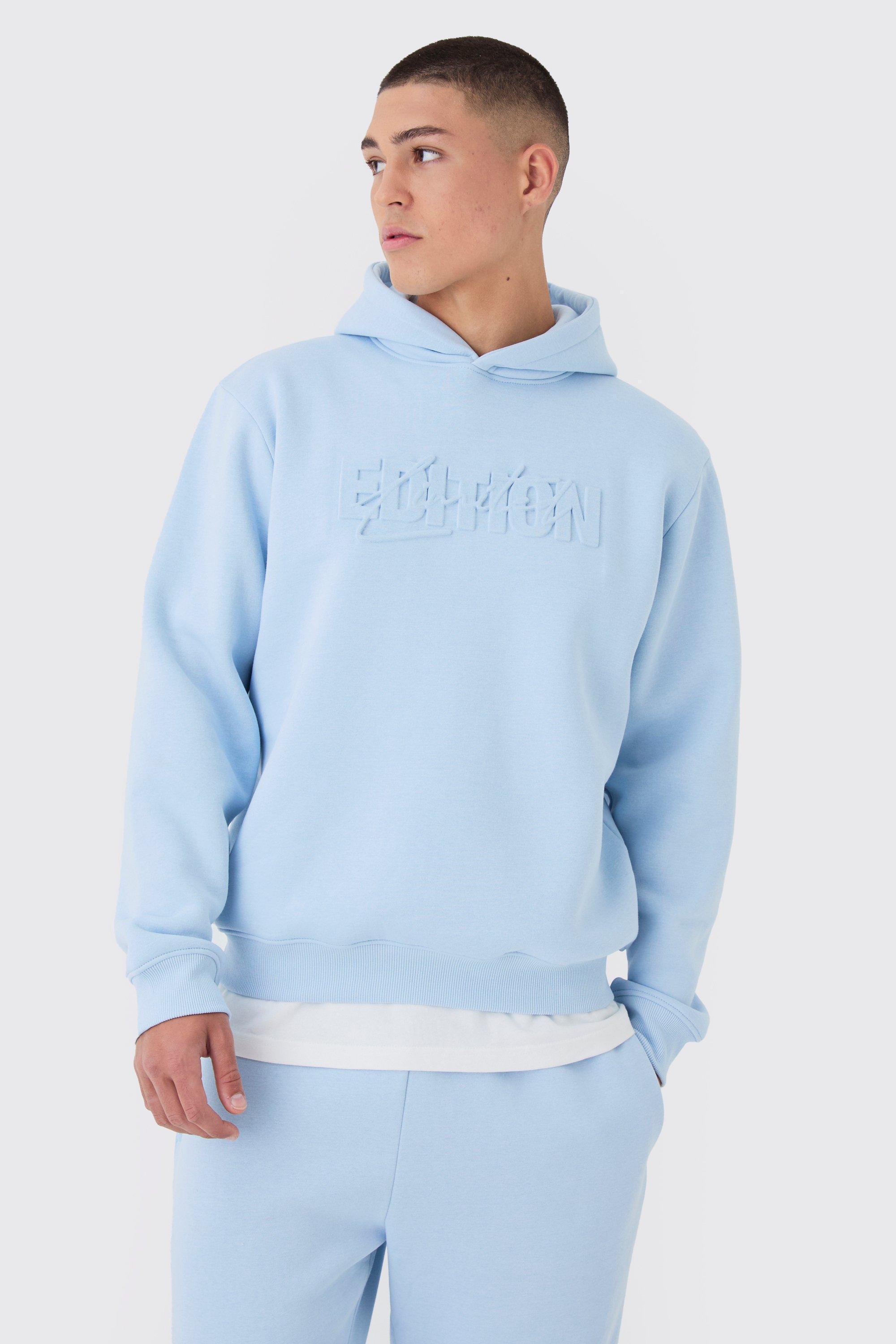 Regular Limited Edition Embossed Hoodie | boohooMAN USA Product Image