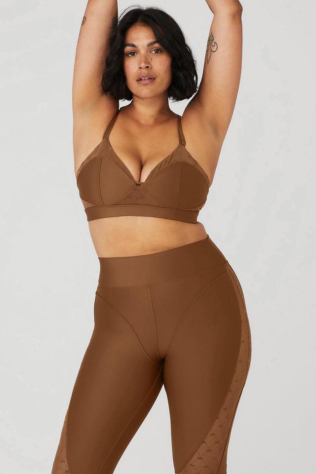 Airlift Mesh Celeste Bra - Cinnamon Brown Product Image