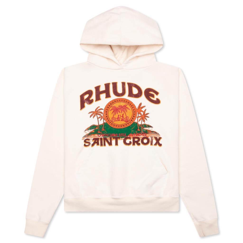 Rhude St. Croix Hoodie - Vintage White Male Product Image