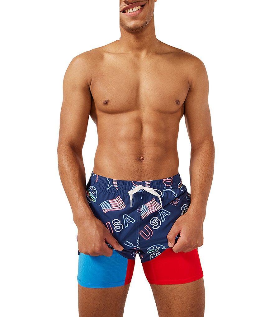 Chubbies Patriotic Lights Classic 4#double; Inseam Swim Trunks Product Image