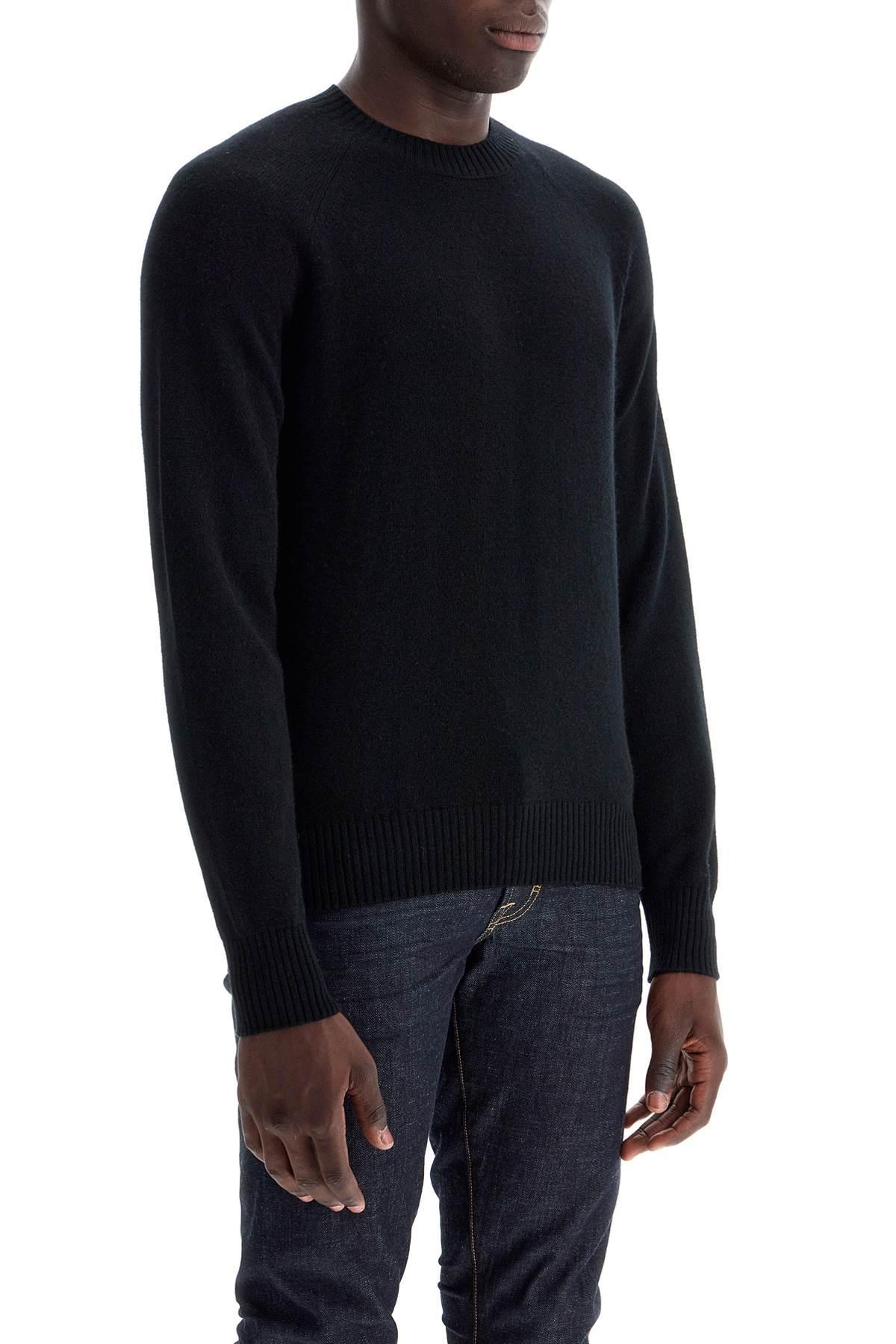 TOM FORD Crewneck Wool And Cashmere Pul In Black Product Image