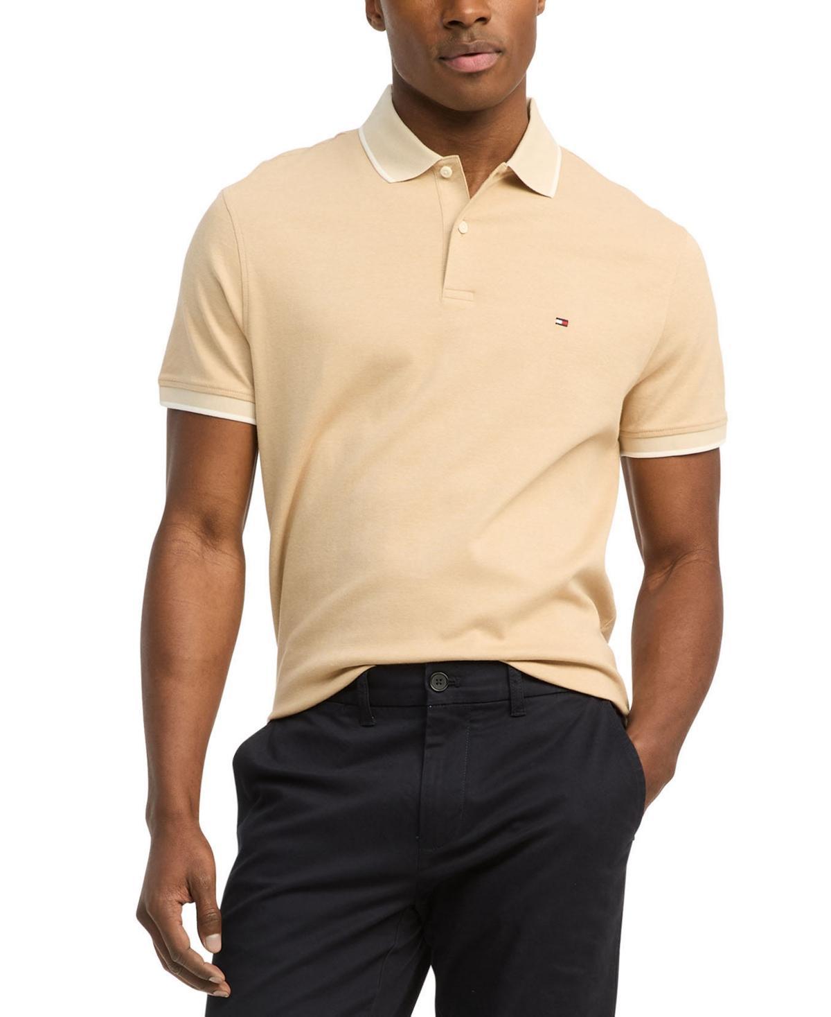 Tommy Hilfiger Men's Regular Fit Two-Tone Interlock Polo Product Image