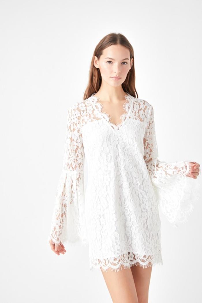 Bell Slv Lace Dress Product Image