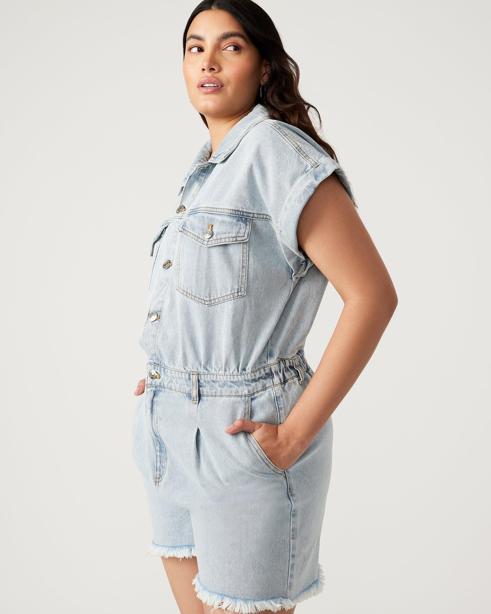 CALLIOPE DENIM ROMPER Female Product Image