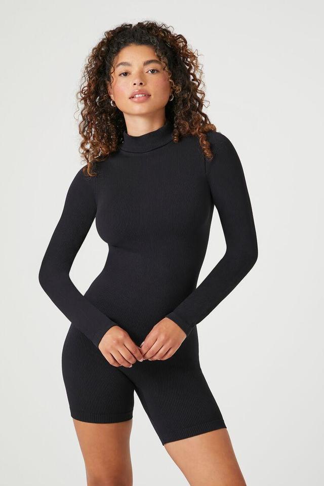 Seamless Mock Neck Romper | Forever 21 Product Image