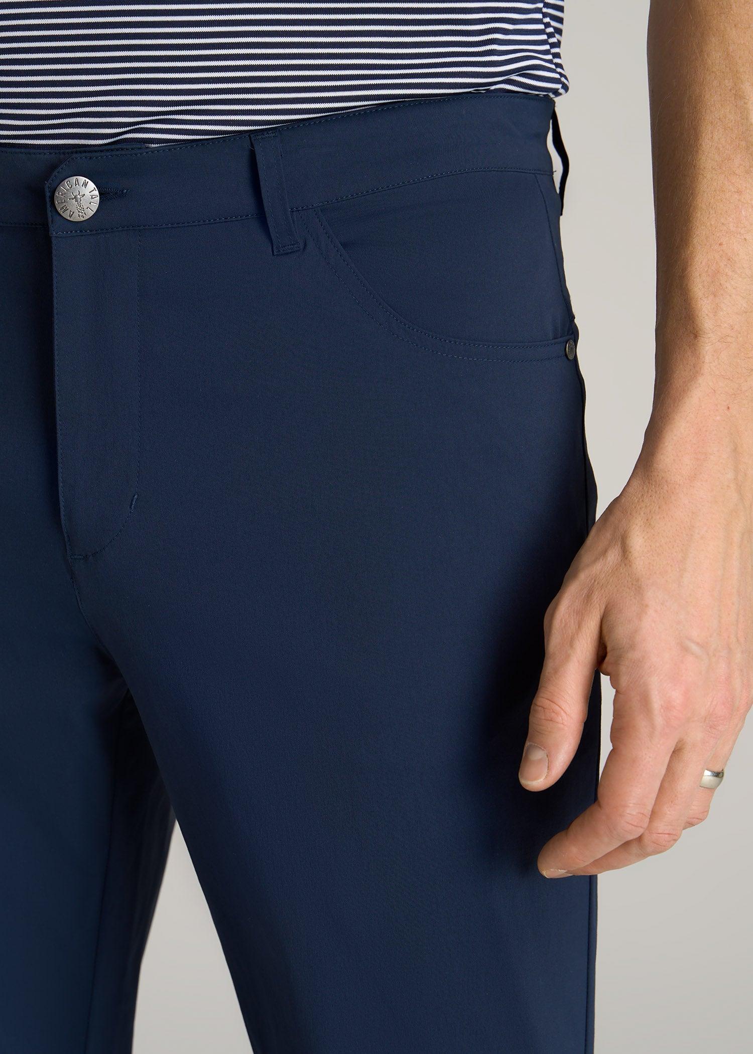 TAPERED-FIT Traveler Pants for Tall Men in Marine Navy Male Product Image