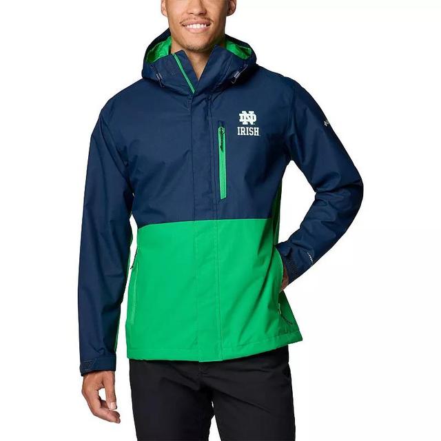 Mens Columbia Notre Dame Fighting Irish Field Bound Omni-Tech Full-Zip Jacket Blue Product Image