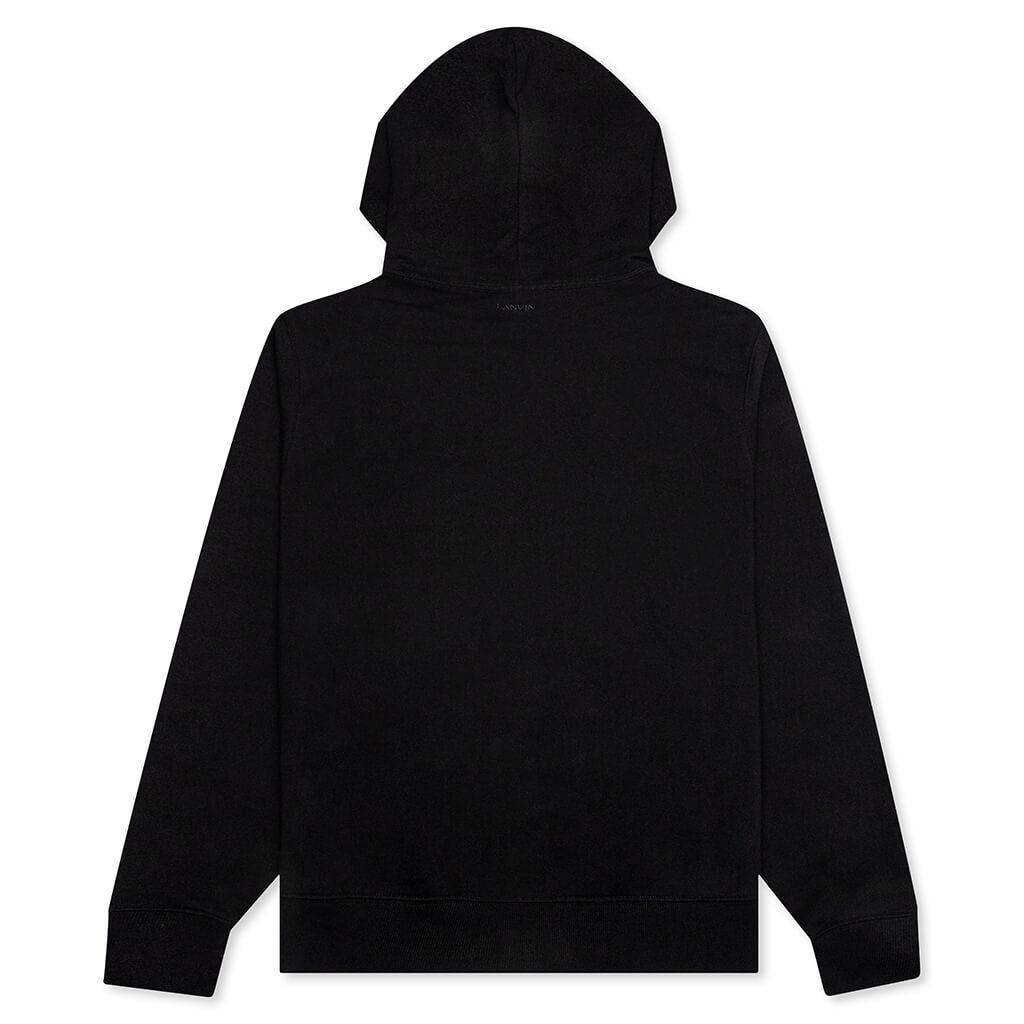 Embroidered Hoodie - Black Male Product Image