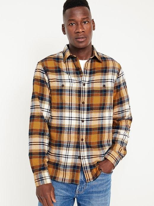 Double-Brushed Flannel Shirt Product Image