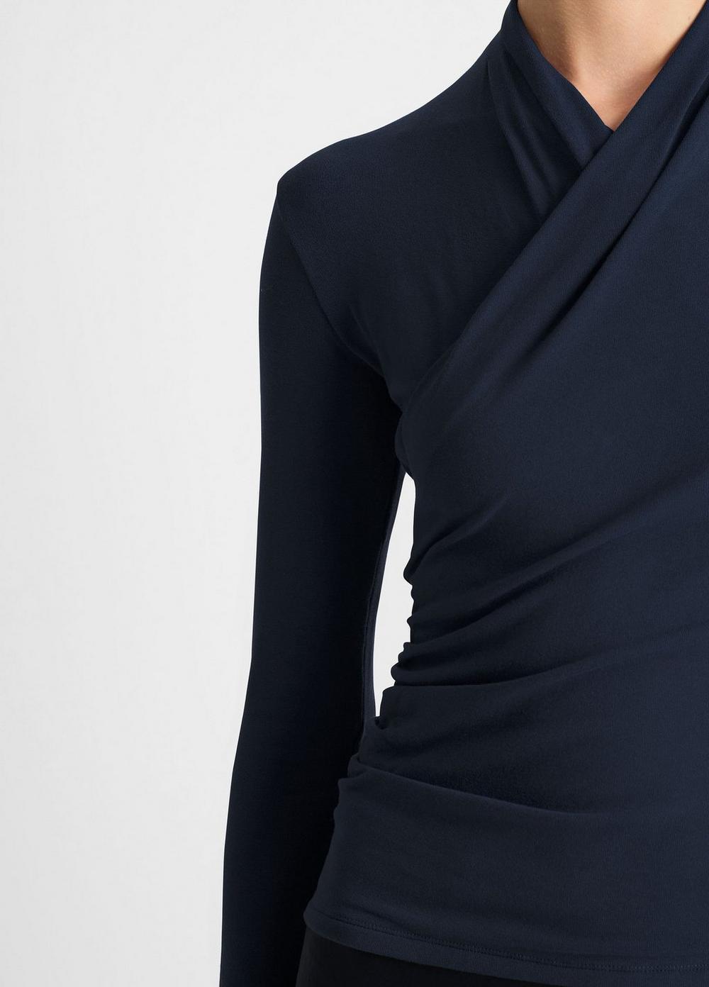 Fixed Wrap Long-Sleeve Top Product Image