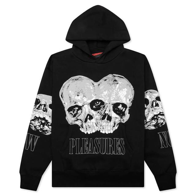 Double Skull Hoodie - Black Male Product Image