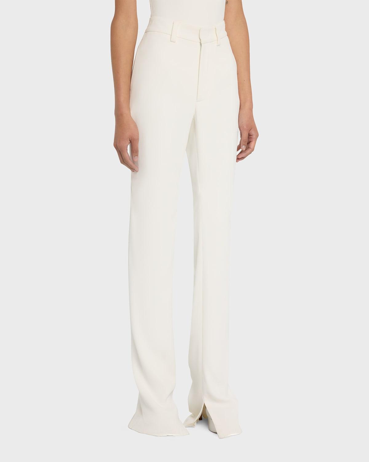 Womens Slit-Inseam Straight-Leg Trousers Product Image