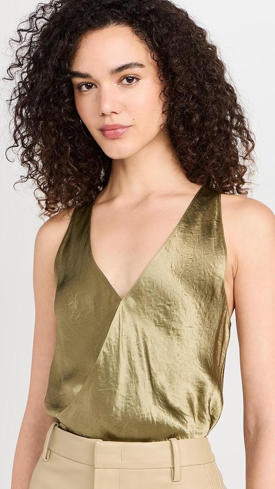 Vince Crossover V Neck Tank | Shopbop Product Image