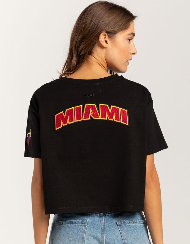 PRO STANDARD Miami Heat Womens Crop Tee Product Image