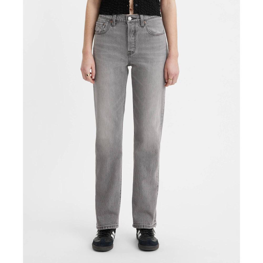 Levis Womens 501 High-Rise Straight Jeans Product Image