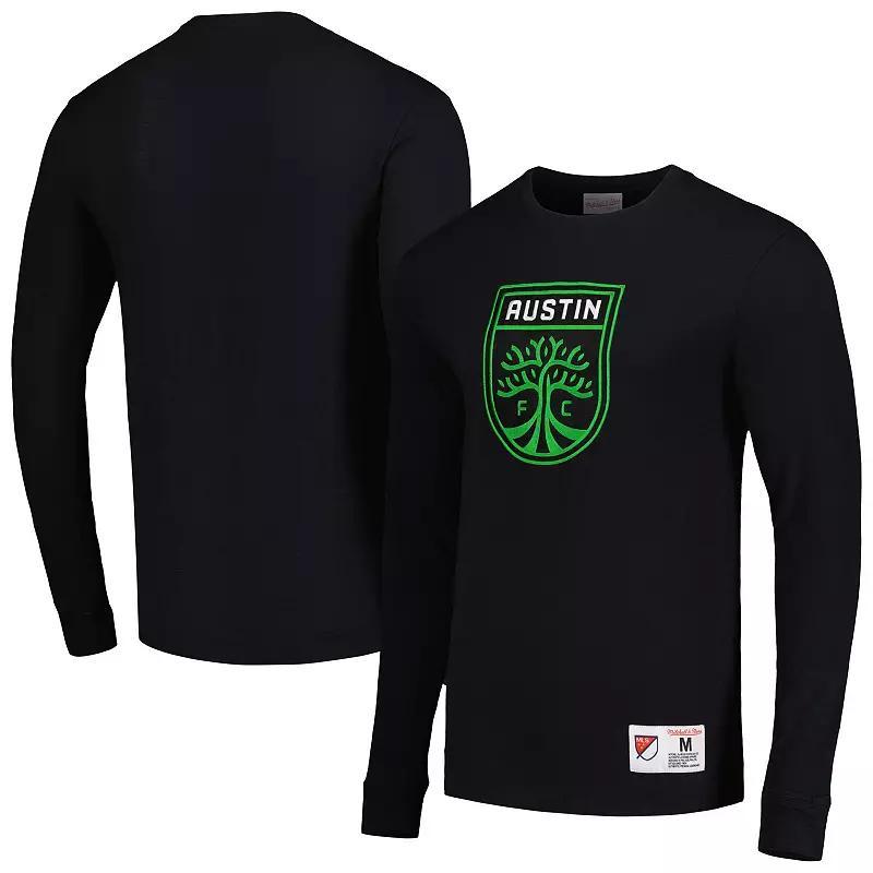 Mens Mitchell & Ness Black Austin FC Legendary Long Sleeve T-Shirt Product Image