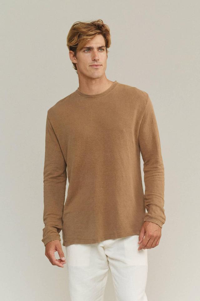 Mana 10 Long Sleeve - 100% Hemp Tee Male Product Image