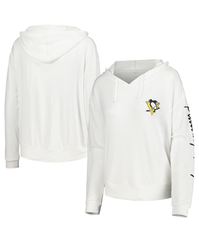 Womens Concepts Sport Pittsburgh Penguins Accord Hacci Long Sleeve Hoodie T-Shirt Product Image