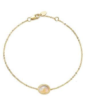 Saks Fifth Avenue Made in Italy Saks Fifth Avenue Women's 14K Yellow Gold & Citrine Chain Bracelet  - female - Size: one-size Product Image