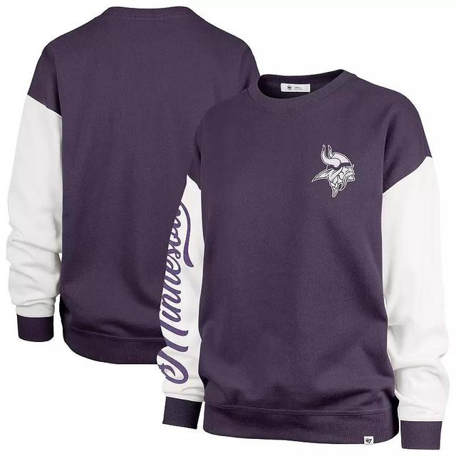 Womens 47 Minnesota Vikings Double Header Rise Andie Pullover Sweatshirt Product Image