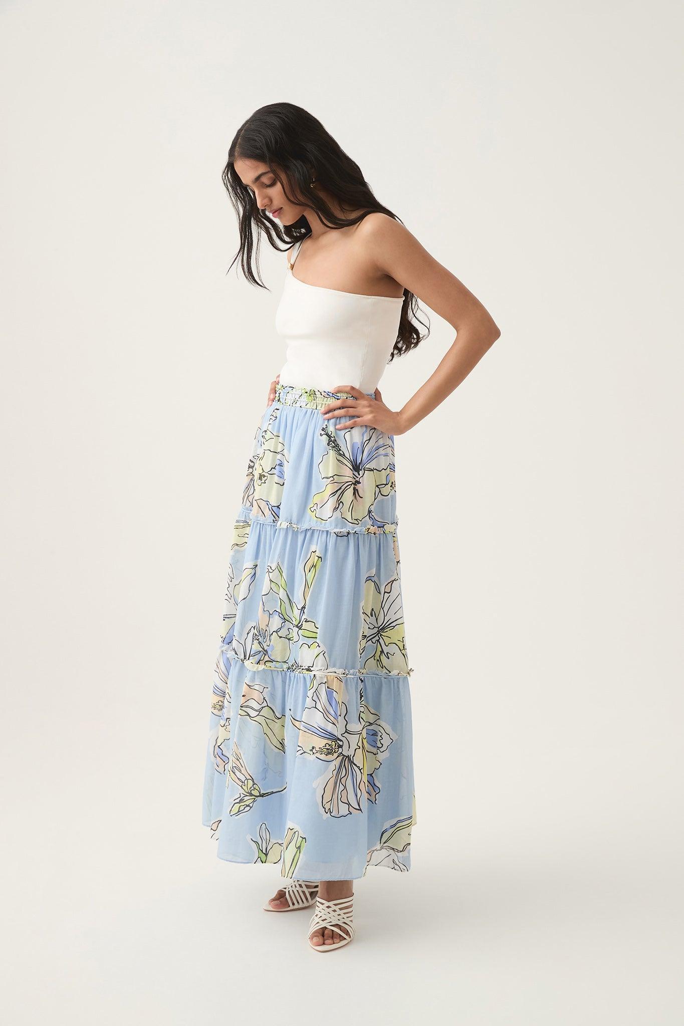 Romantica Voile Midi Skirt Product Image