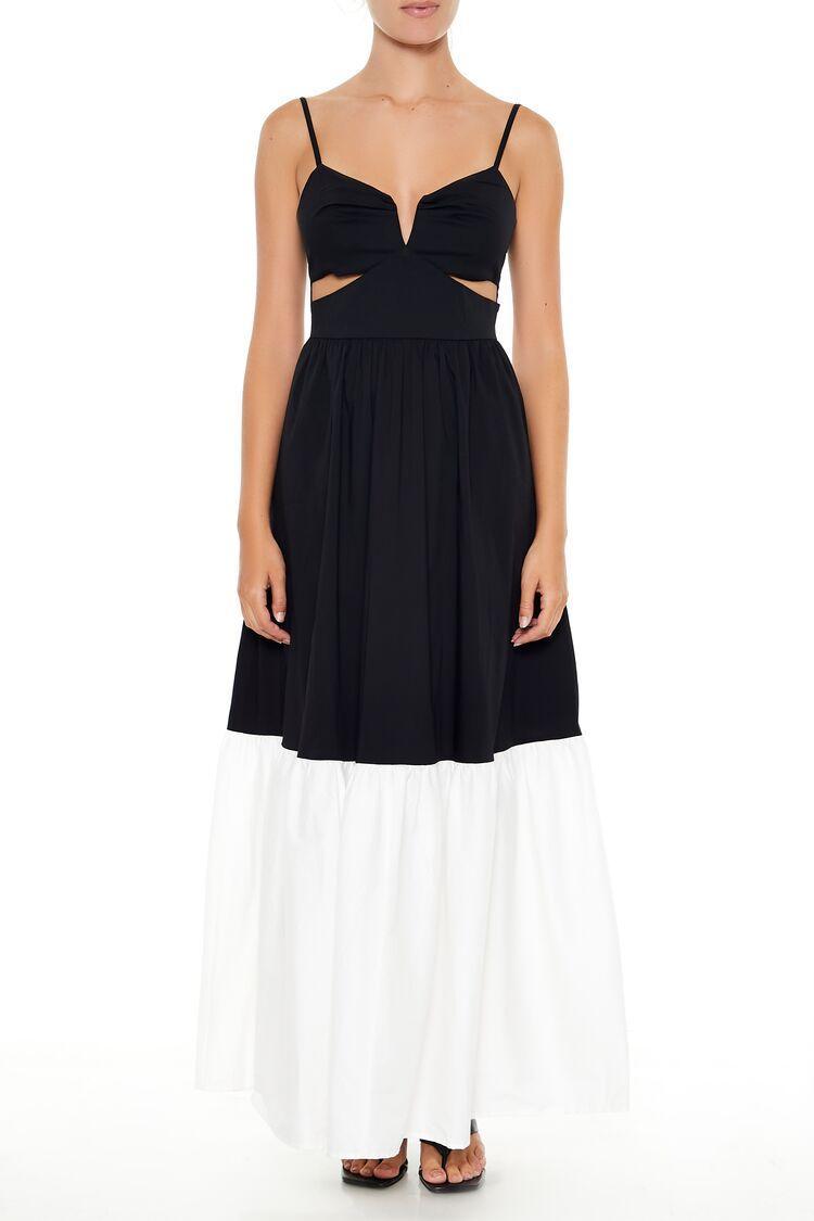 Colorblock Cutout Maxi Dress | Forever 21 Product Image