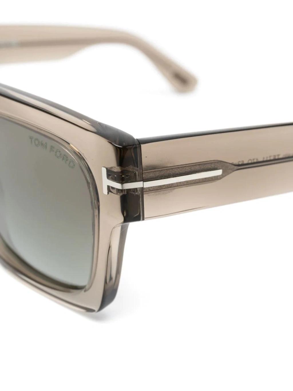 Transparent Square-frame Sunglasses In Grey Product Image