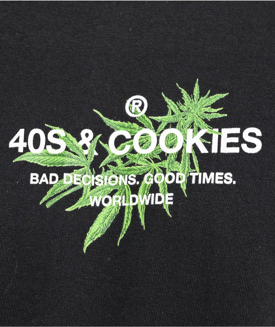 40s & Shorties x Cookies General Black T-Shirt Product Image