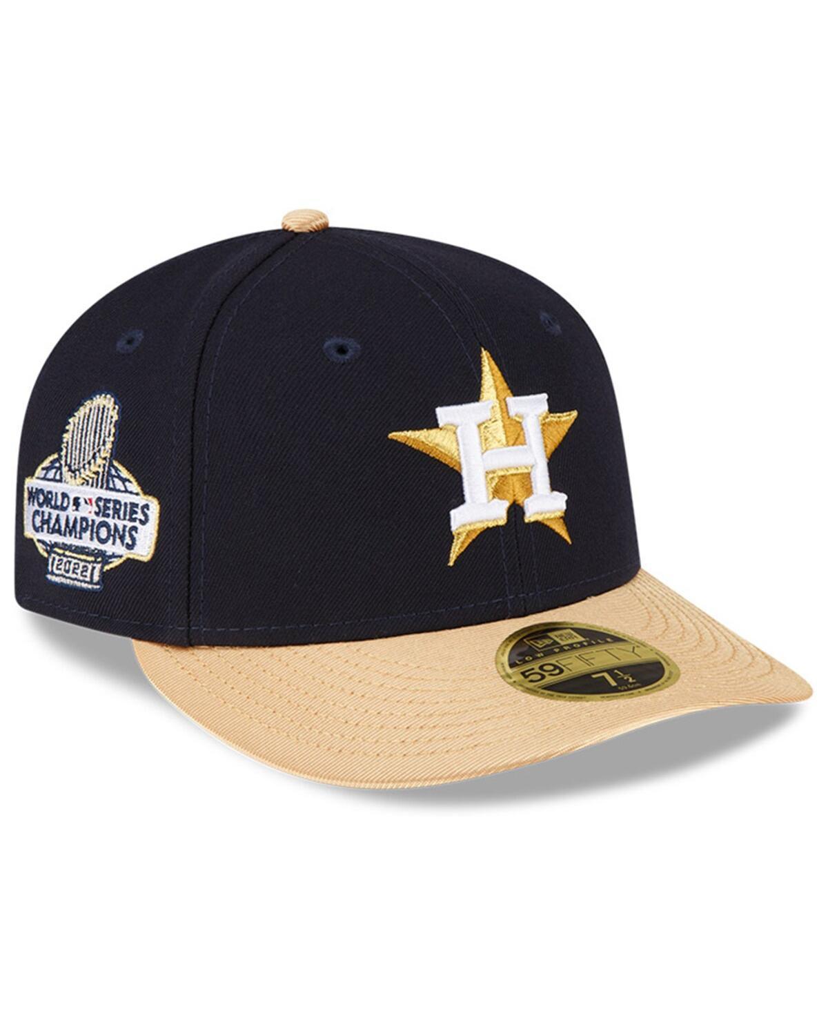 Mens New Era Navy Houston Astros 2023 Gold Collection Low Profile 59FIFTY Fitted Hat Product Image