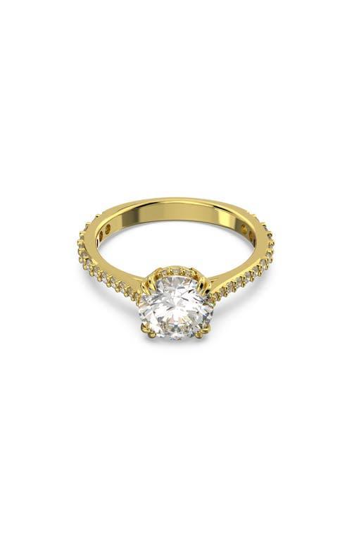 Swarovski Gold-Tone Constella Crystal Cocktail Ring Product Image