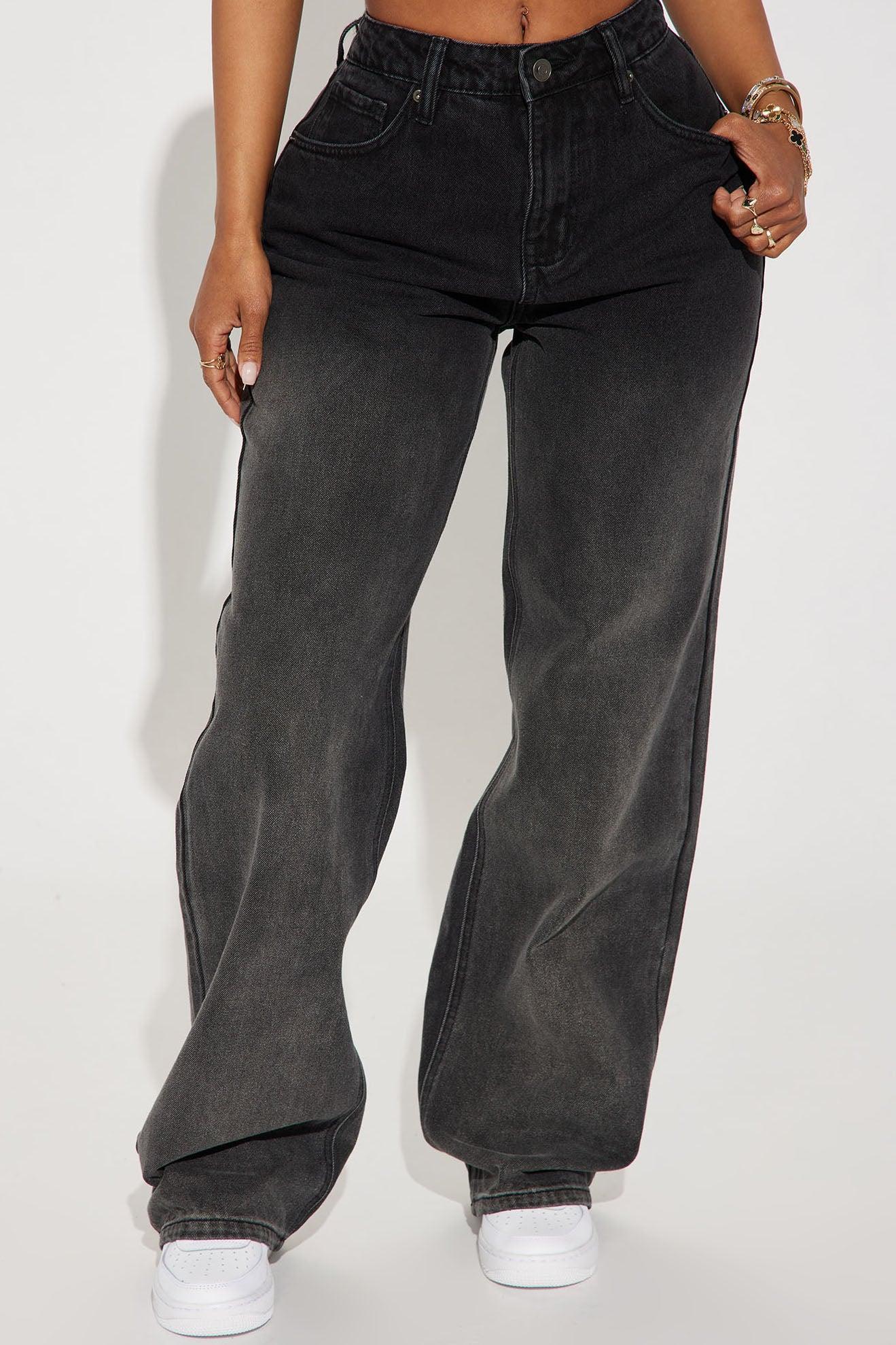 Onyx Ombre Non Stretch Straight Leg - Black Wash Product Image